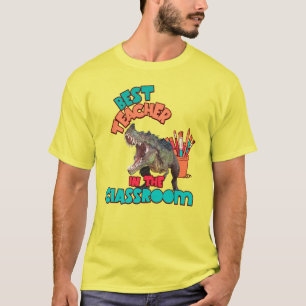 Camiseta Profesor de Arte de Dinosaurio Divertido Aula Crea