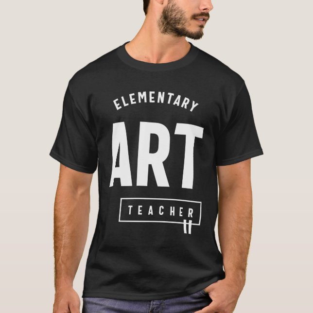 Camiseta Profesor de arte elemental regalo Gracioso cargo (Anverso)