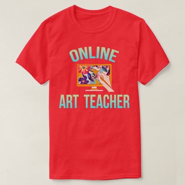 Camiseta Profesor de arte en línea (Diseño del anverso)