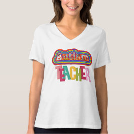 Camiseta Profesor de autismo V-Neck Shirt