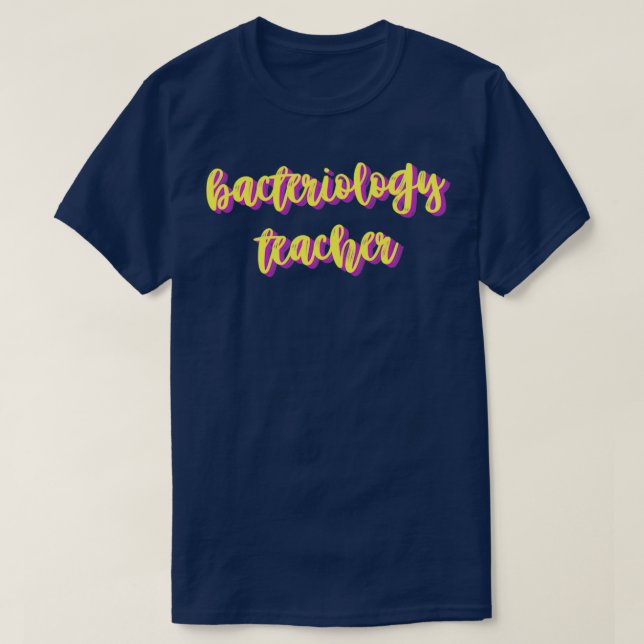 Camiseta profesor de bacteriología (Diseño del anverso)