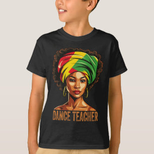 Camiseta Profesor de baile afro afroamericano historia negr