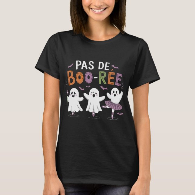 Camiseta Profesor de ballet de Pas de BOO-ree Ghost  (Anverso)