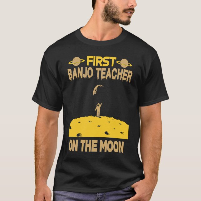Camiseta Profesor de Banjo en la Luna (Anverso)
