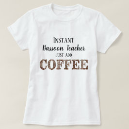Camiseta Profesor de Bassoon instantáneo agrega música dive