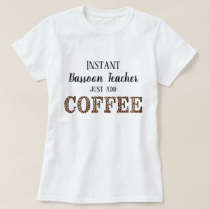Camiseta Profesor de Bassoon instantáneo agrega música dive