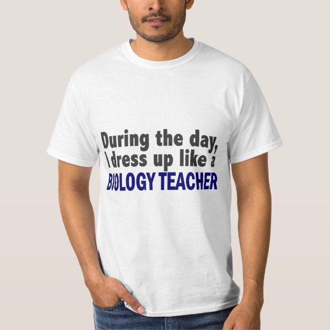 Camiseta Profesor de biología durante el día (Anverso)