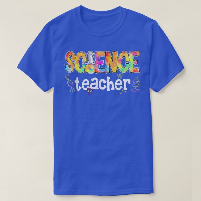 Camiseta Profesor De Ciencia Unir Ciencia De Tye Enseñando  (Diseño del anverso)
