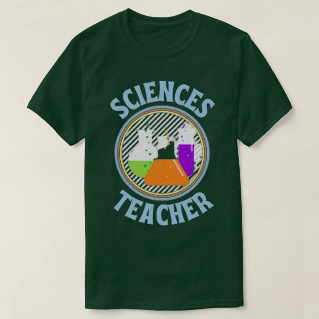 Camiseta profesor de ciencias 1 (Diseño del anverso)