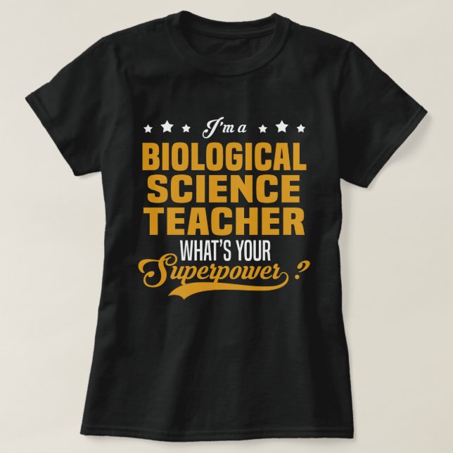 Camiseta Profesor de Ciencias Biológicas (Diseño del anverso)