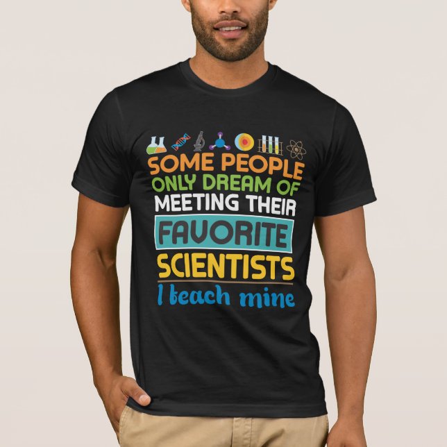 Camiseta Profesor de Ciencias Biológicas Química Física Cie (Anverso)