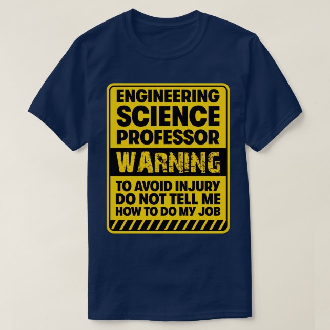 Camiseta Profesor de ciencias de ingeniería2 (Diseño del anverso)