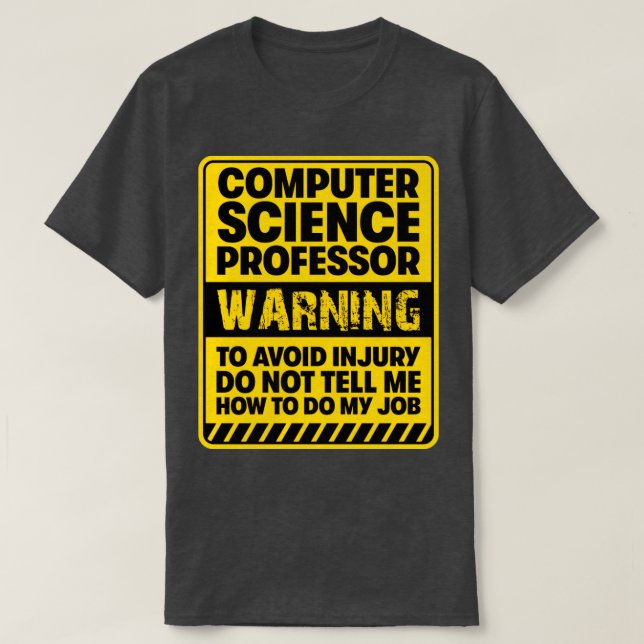 Camiseta Profesor de ciencias de la computación2 (Diseño del anverso)