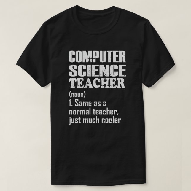 Camiseta Profesor de ciencias de la computación como profes (Diseño del anverso)