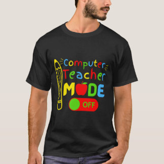 Camiseta Profesor de Ciencias de la Computación Modo Desact