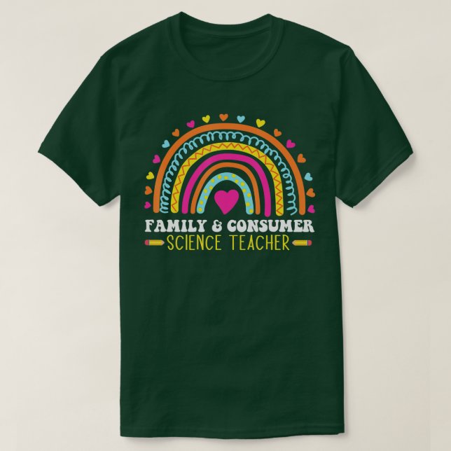 Camiseta profesor de ciencias de la familia y el consumidor (Diseño del anverso)