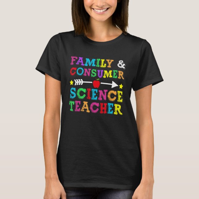 Camiseta profesor de ciencias de la familia y el consumidor (Anverso)