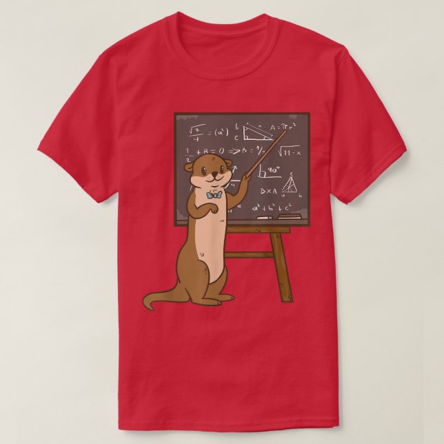 Camiseta Profesor de Ciencias Otter (Diseño del anverso)