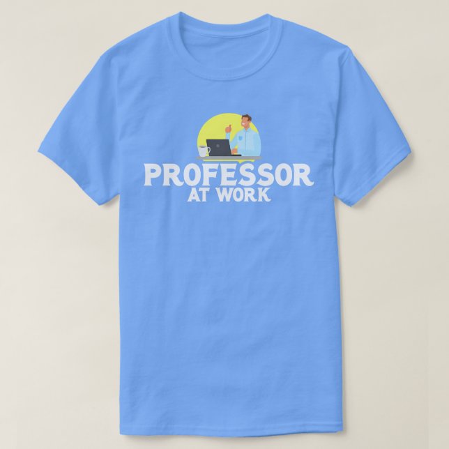 Camiseta Profesor De Clase En Línea En El Trabajo (Diseño del anverso)