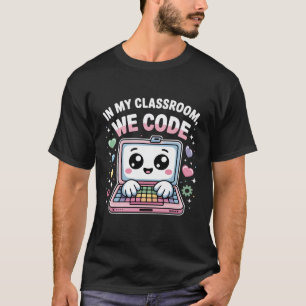 Camiseta Profesor de codificación lindo – Informática Kawai