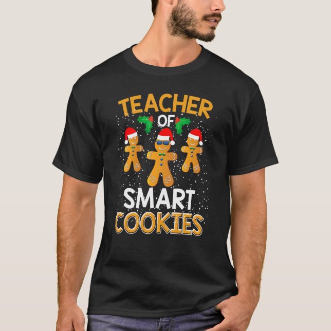 Camiseta Profesor De Cookies Inteligentes Xmas Enseño A Nav (Anverso)