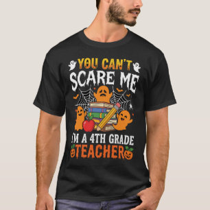 Camiseta Profesor de cuarto grado divertido fantasma de Hal