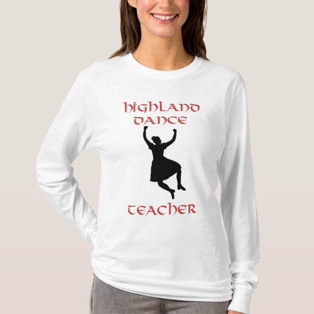 Camiseta Profesor de danza de las Highlands escocesas (Anverso)