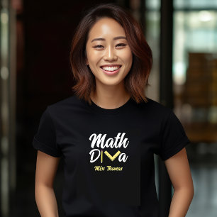 Camiseta Profesor de Diva de Matemáticas Graciosas Personal