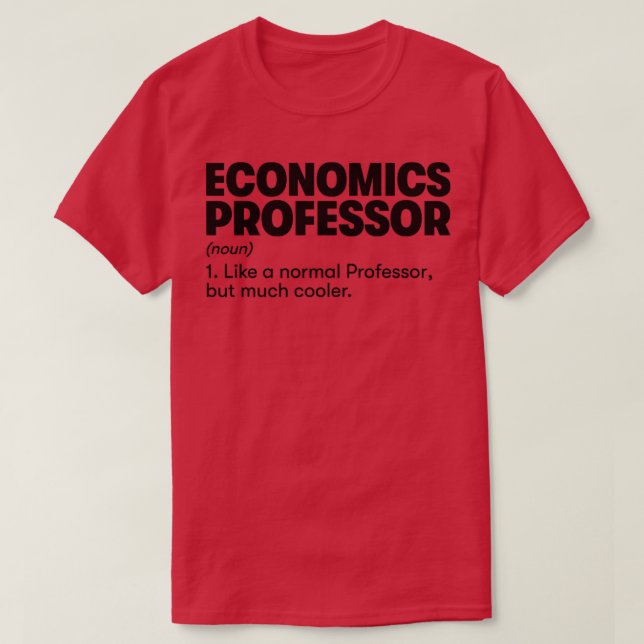 Camiseta Profesor de economía (Diseño del anverso)
