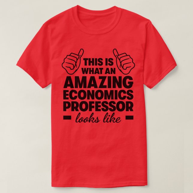 Camiseta Profesor de economía asombroso (Diseño del anverso)