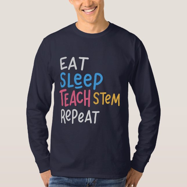 Camiseta Profesor de Educación de Enseñanza para Dormir (Anverso)