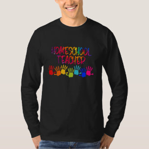 Camiseta Profesor de educación en casa Tie dye a mano Ropa