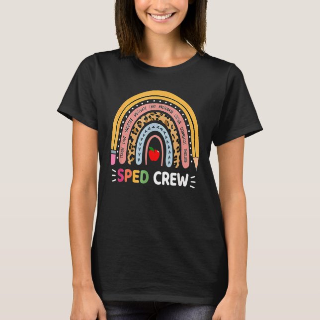 Camiseta Profesor de Educación Especial Sped Crew Boho Rain (Anverso)
