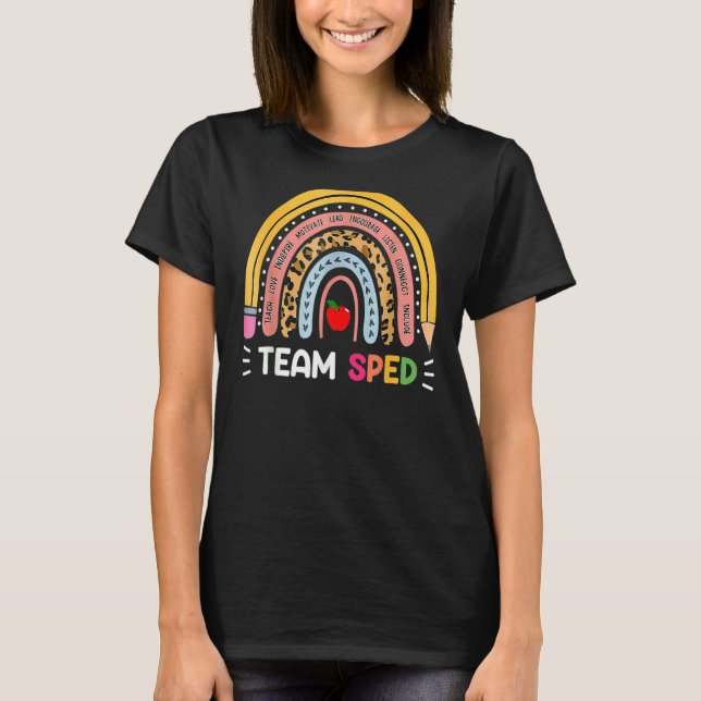 Camiseta Profesor de Educación Especial Sped Crew Boho Rain (Anverso)