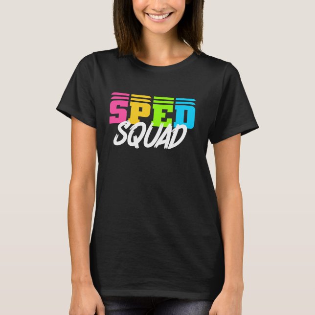 Camiseta Profesor de Educación Especial SPED Squad (Anverso)