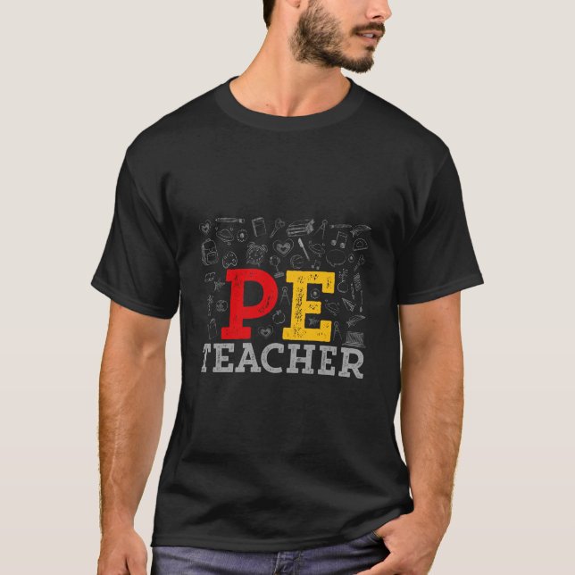 Camiseta Profesor de educación física: modelando mentes y c (Anverso)