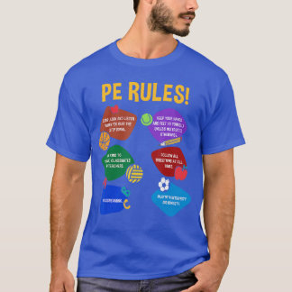 Camiseta Profesor de EF Reglas de Educación Física Gimnasio