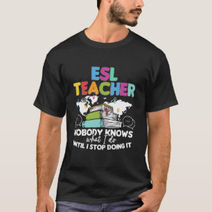 Camiseta Profesor de ELE Inglés Segunda Lengua Multilingüe