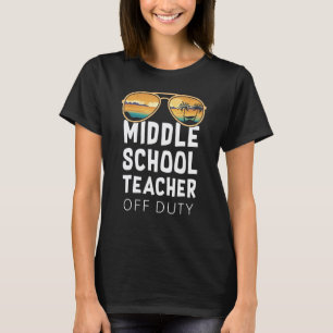 Camiseta Profesor de Escuela Media Fuera de Servicio Gafas
