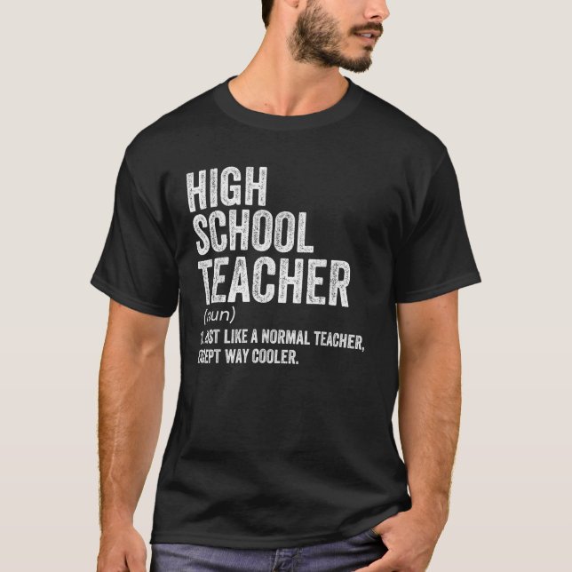 Camiseta Profesor de Escuela Secundaria (Anverso)
