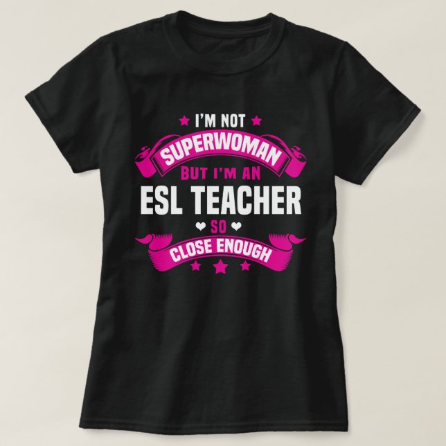 Camiseta Profesor de ESL (Diseño del anverso)