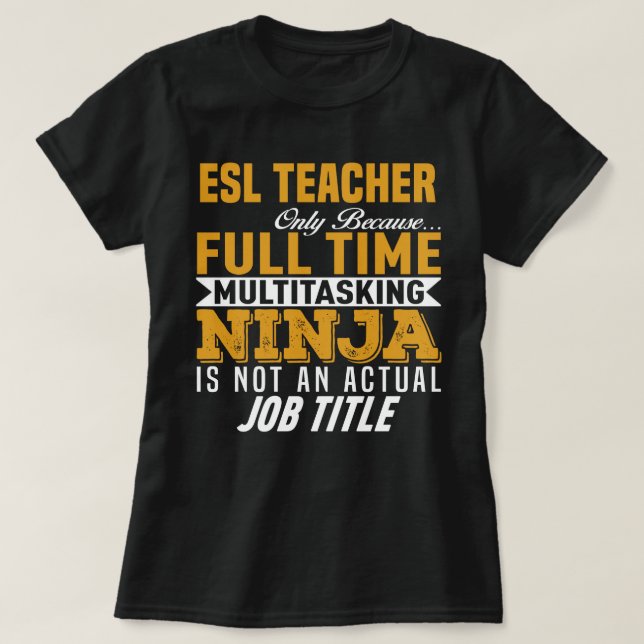 Camiseta Profesor de ESL (Diseño del anverso)
