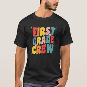 Camiseta Profesor de First Grade Crew De vuelta al cole Ret
