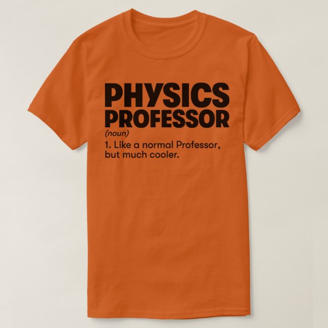 Camiseta Profesor de Física (Diseño del anverso)