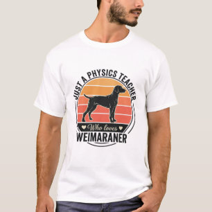 Camiseta Profesor de Física Ama Diseño de Perro Vintage Wei