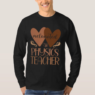 Camiseta Profesor de física negro escuela secundaria histor