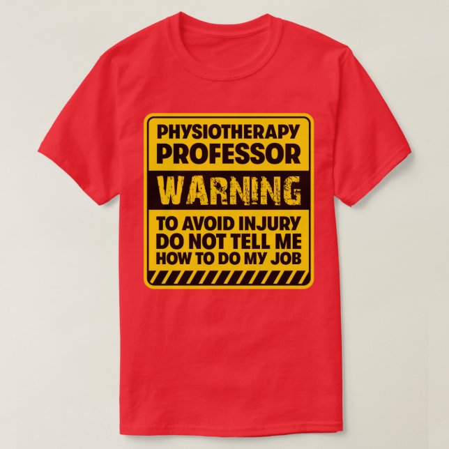 Camiseta Profesor de Fisioterapia2 (Diseño del anverso)
