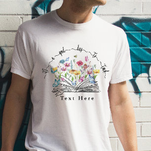 Camiseta Profesor de flor acuarela personalizada