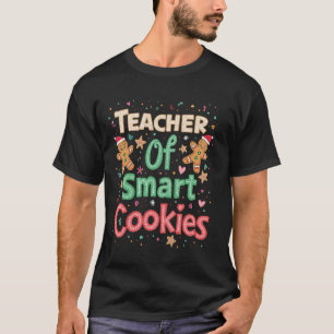 Camiseta Profesor De Galletas Inteligentes Diseño De Navida