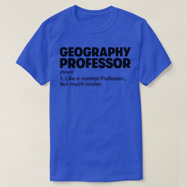Camiseta Profesor de Geografía (Diseño del anverso)